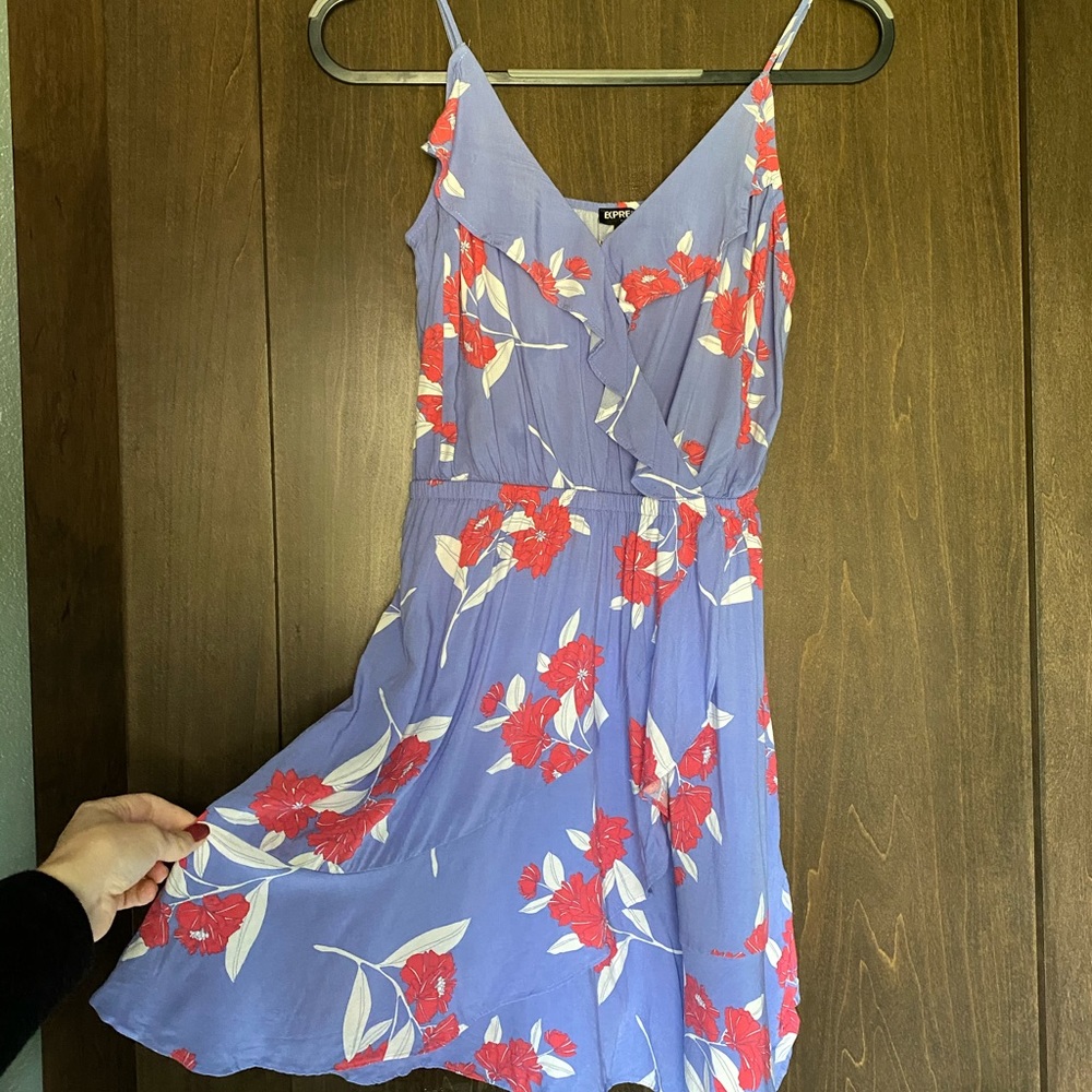 Faux wrap dress